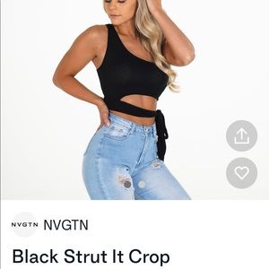 NVGTN strut it out crop top